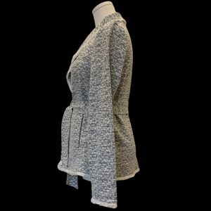 Club Monaco Women's Belted Blazer | Black & White | Size Medium | Like New